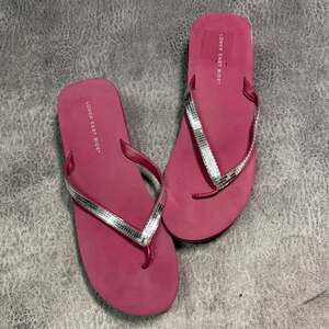 Hot Pink Embellished Platform Sandals